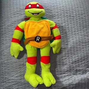TMNT Raphael 24" Plush Jay Franco Teenage Mutant Ninja Turtle Stuffed 2013 Red